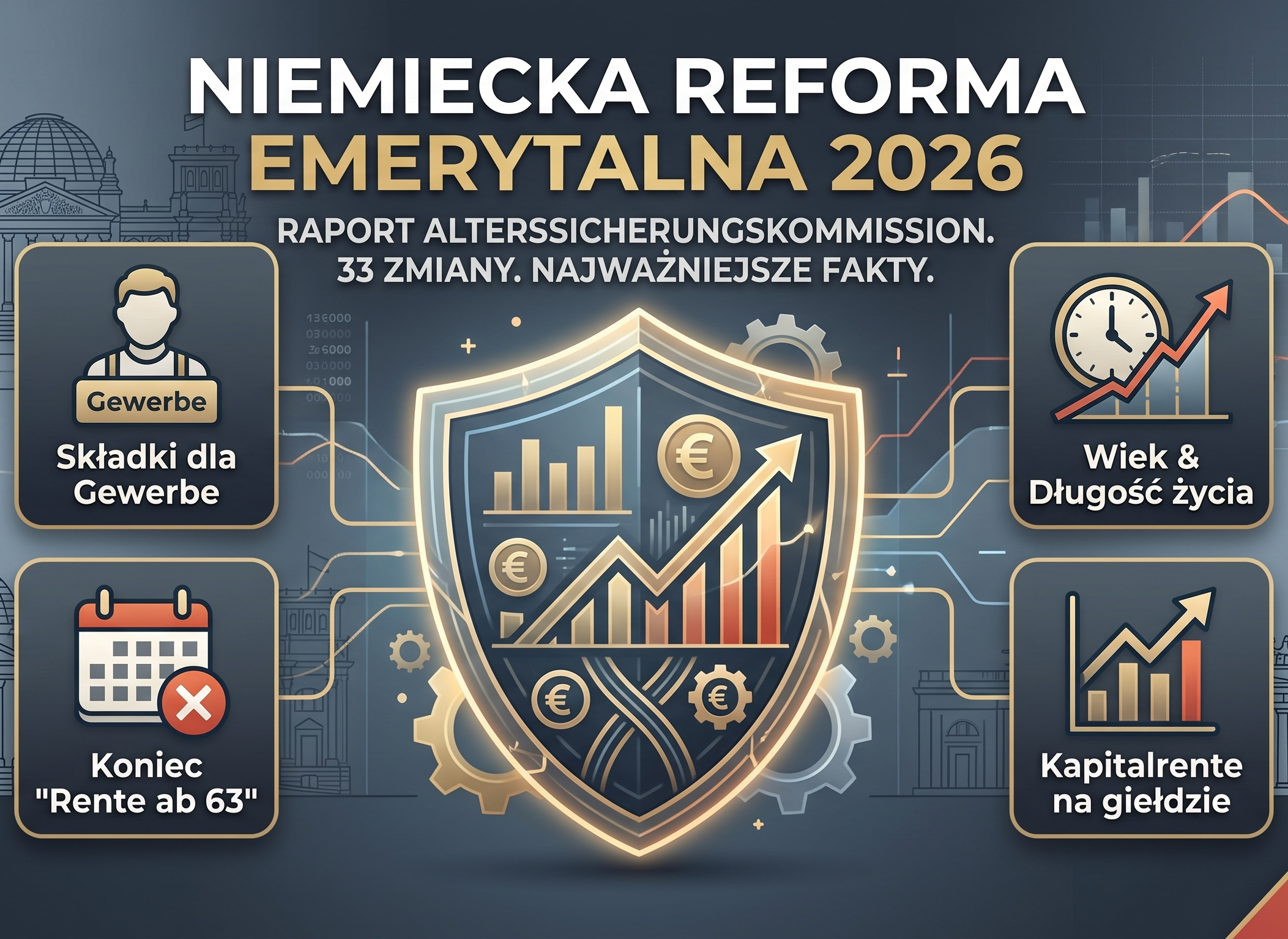 Rząd w Niemczech chce zmienić emerytury — co to znaczy dla Polaków?